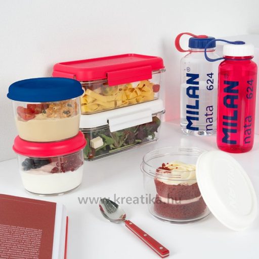 Uzsonnás doboz 0,5 l Milan "Nata 624" kék