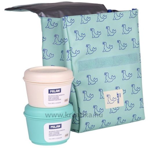 Uzsonnás táska szett 3,5 l , 3 dobozzal Milan "460 Collection" zöld