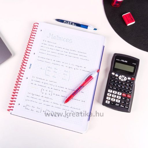 Spirálfüzet A/4 80 lapos, négyzetrácsos Milan "Nata 624" kék