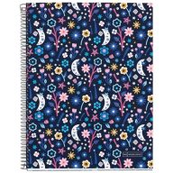 Spirálfüzet A/4 4x35 lapos, vonalas MQ "Night Garden