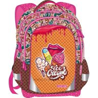   Iskolai hátizsák 22 L ergonomikus, kulacstartóval Octopus "Ice Cream