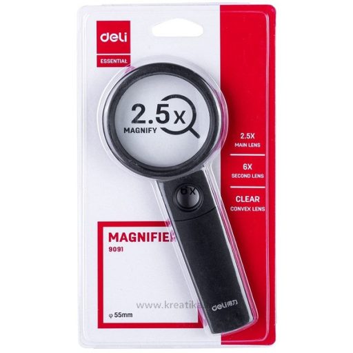 Nagyító 60 mm 2 lencsés Deli
