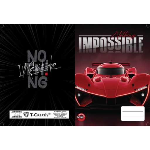 Füzetboritó A/4 betétes  T-Creativ vegyes minta