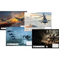   Füzetborító A/5 betétes 4x5 db/csomag T-Creativ "Army