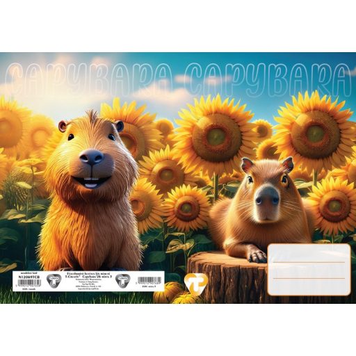 Füzetborító A/5 betétes 4x5 db/csomag T-Creativ "Capybara