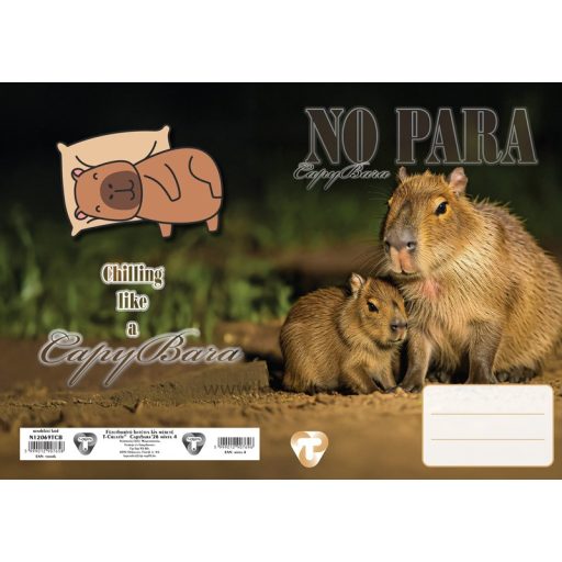 Füzetborító A/5 betétes 4x5 db/csomag T-Creativ "Capybara