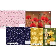   Füzetborító A/5 betétes 4x5 db/csomag T-Creativ "Flowers