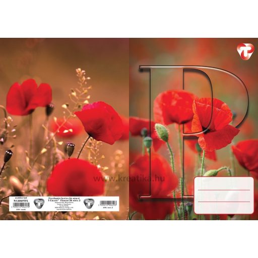 Füzetborító A/5 betétes 4x5 db/csomag T-Creativ "Flowers