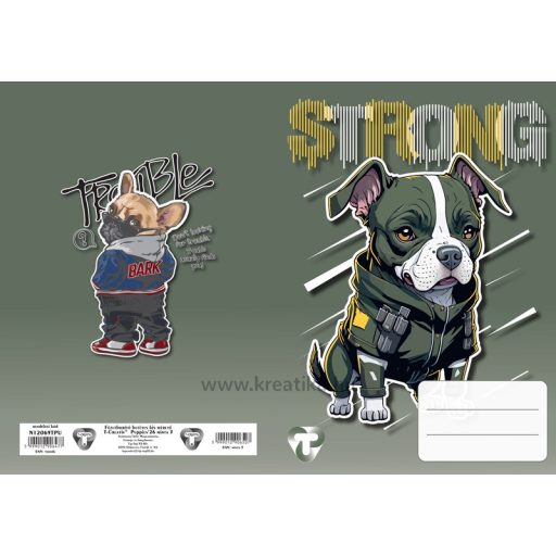 Füzetborító A/5 betétes 4x5 db/csomag T-Creativ "Puppies