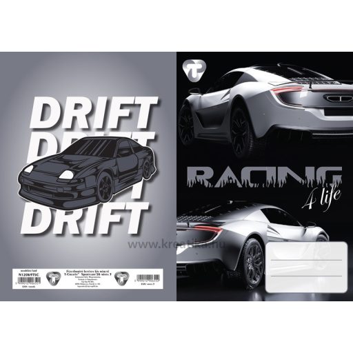 Füzetborító A/5 betétes 4x5 db/csomag T-Creativ "Sportcars