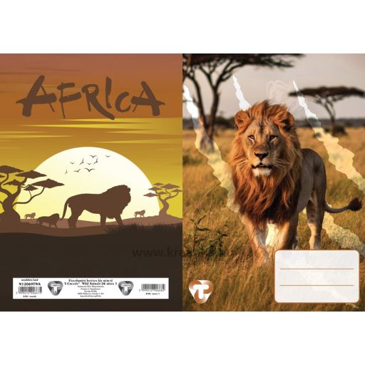 Füzetborító A/5 betétes 4x5 db/csomag T-Creativ "Wild Animals