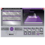 Tankönyvborító 50x33 cm öntapadó,  Ars Una virágminta