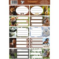 Füzetcímke 25 ív/csomag T-Creativ "Animals
