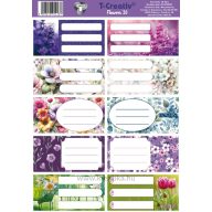 Füzetcímke 25 ív/csomag T-Creativ "Flowers