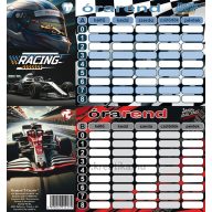 Órarend 8x15 cm 25 db/csomag T-Creativ "Sportcars