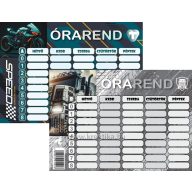 Órarend 11,7x16,5 cm 25 db/csomag T-Creativ "Boys