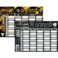 Órarend 11,7x16,5 cm 25 db/csomag T-Creativ "Sportcars
