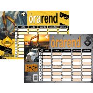 Órarend 16,5x23,5 cm 25 db/csomag T-Creativ "Boys