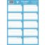 Füzetcímke, keretes 25 ív/csomag T-Creativ "Light Blue