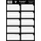 Füzetcímke, keretes 25 ív/csomag T-Creativ "Carbon Black