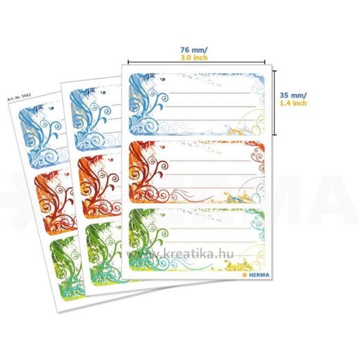 Füzetcímke 3 ív/csomag Herma "Spirit