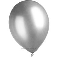 Léggömb 24 cm 100 db/csomag metál ezüst
