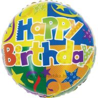 Léggömb, születésnapi 46 cm Daco "Happy birthday