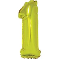Számos léggömb, 1-es 100 cm Daco arany