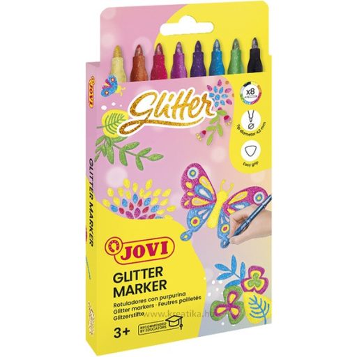 Filctoll készlet Jovi "Glitter" 8 szín