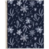   Spirálfüzet A/4 3x40 lapos, vonalas MQ "Midnight" Dark Garden