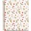 Spirálfüzet A/5 3x40 lapos, négyzetrácsos MQ "Spring Flowers" Cream