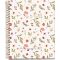 Spirálfüzet A/5 3x40 lapos, vonalas MQ "Spring Flowers" Cream